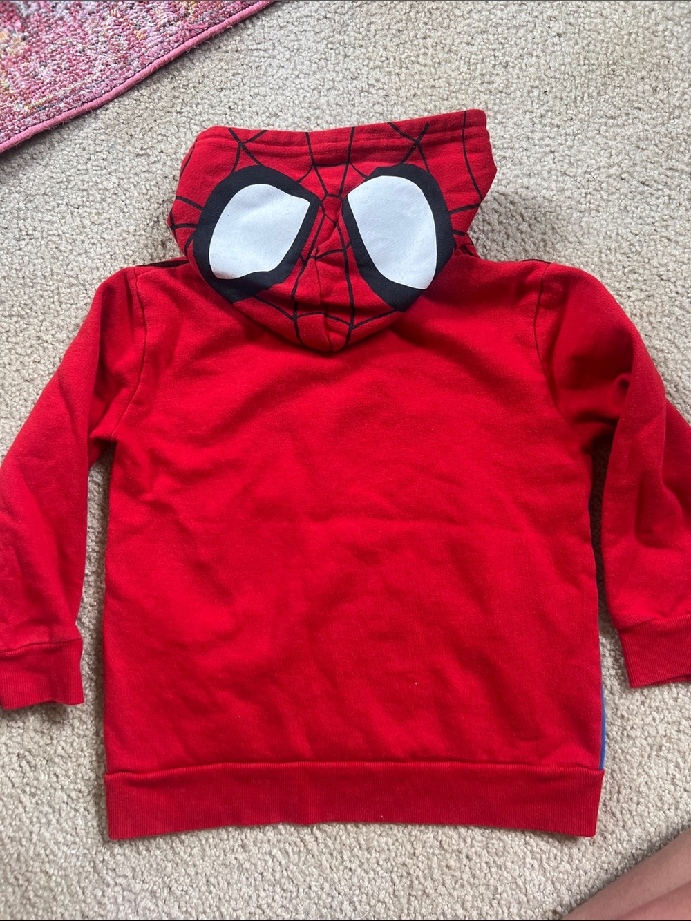 Spider-Man Red & Blue Hooded Kids Pullover - Picture 2 of 2